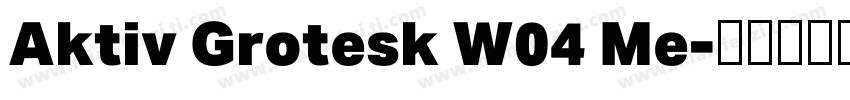 Aktiv Grotesk W04 Me字体转换
